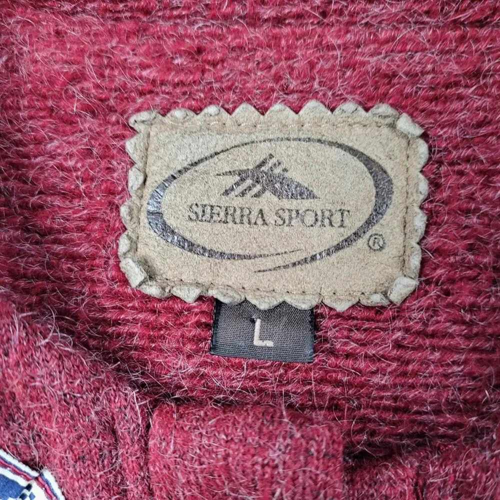 Sierra Sport Mohair Nordic Cardigan size Large